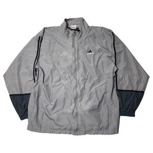 Vintage Adidas 90’s Track Jacket Gray Mens Size Large